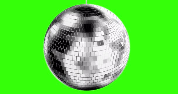 Disco Ball Animáció Háttér Chromakey Hurok — Stock videók