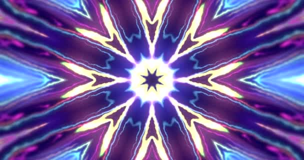 Abstraktní Kaleidoskop Pozadí Animace — Stock video