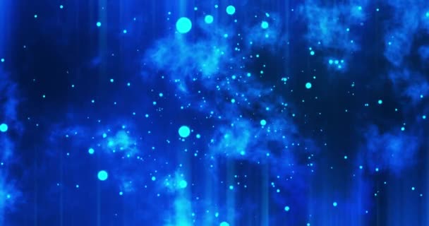 抽象粒子星系动画背景 — 图库视频影像