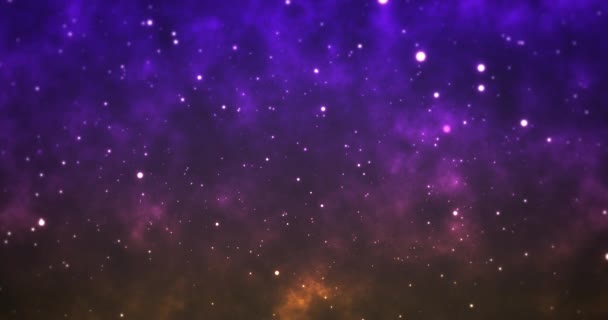 Abstrakta Partiklar Galax Animation Bakgrund — Stockvideo