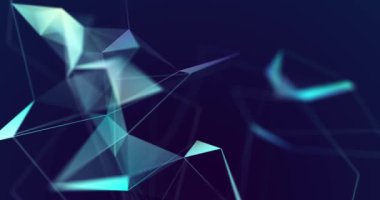 Abstract  plexus shapes concept background animation