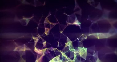 Soyut pleksus konsepti animasyon arkaplan döngüsü