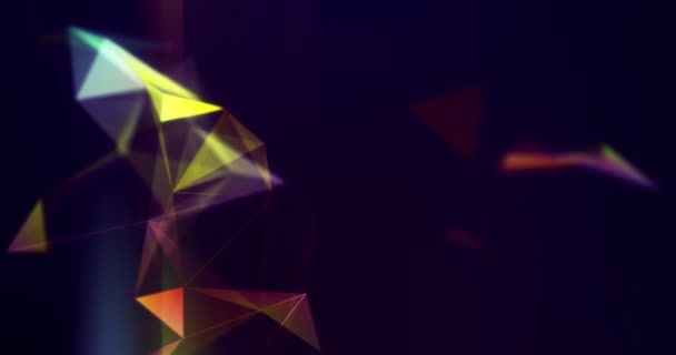 Abstract Plexus Shapes Concept Background Animation — Stockvideo