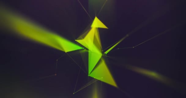 Abstract Plexus Shapes Concept Background Animation — Stockvideo