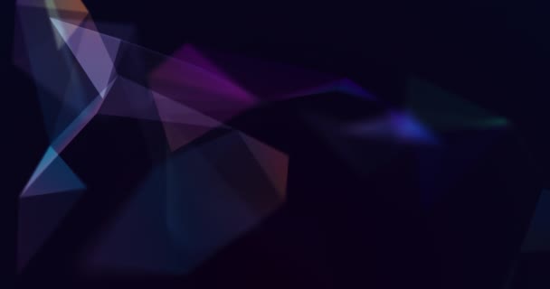 Abstract Plexus Shapes Concept Background Animation — Stok video
