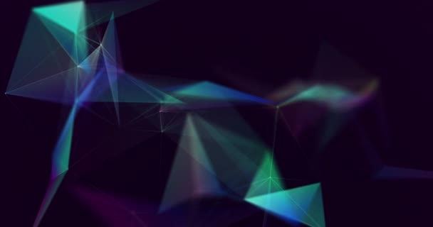 Abstrakt Plexus Koncept Animation Bakgrund Loop — Stockvideo