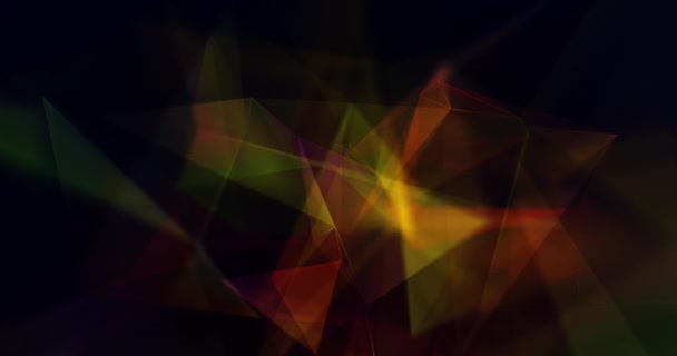 Abstract Plexus Shapes Concept Background Animation — 图库视频影像