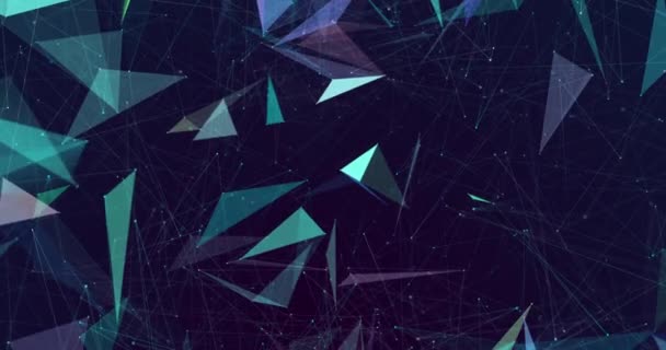 Concepto Plexo Abstracto Animación Bucle Fondo — Vídeo de stock