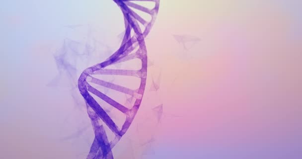 Abstract Dna Molecule Structure Concept Animazione Background Loop — Video Stock