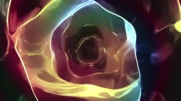 Formas Abstratas Animação Conceito Fluidos Coloridos — Vídeo de Stock