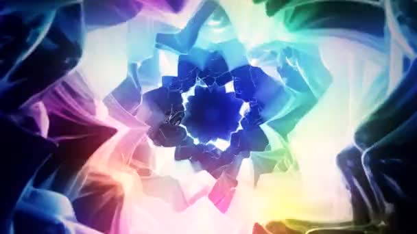 Abstract Bloemige Achtergrond Animatie Van Bloemen Vormen Beweging Concept Lus — Stockvideo