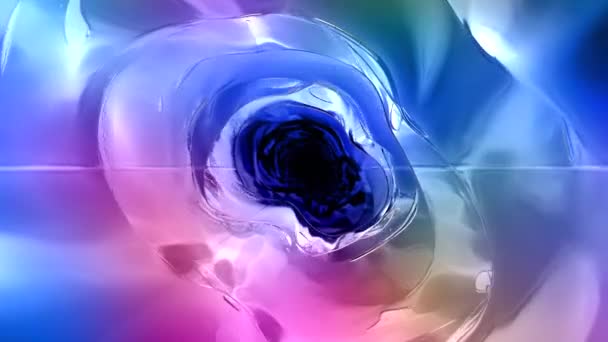 Forme Astratte Fluidi Colorati Concetto Animazione — Video Stock