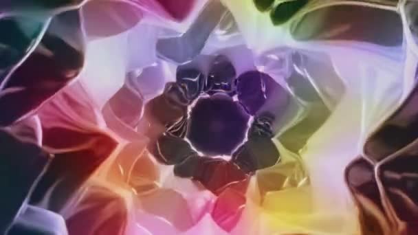 抽象的な花の背景 花のアニメーションが動きのコンセプトループを形作る — ストック動画