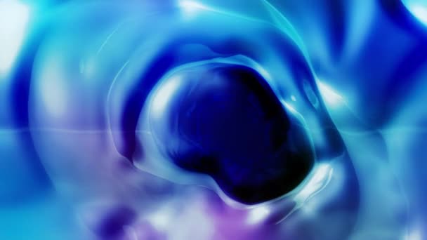 Abstract Shapes Colorful Fluids Concept Animation — Stock Video