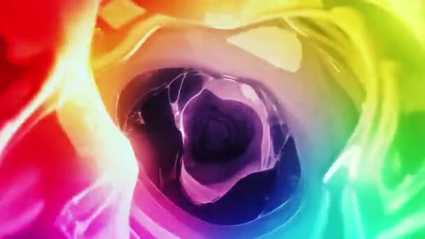 Abstract Vormen Kleurrijke Vloeistoffen Concept Animatie — Stockvideo