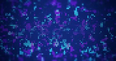 Soyut kavram yanıp sönen renkli arkaplanı şekillendirir