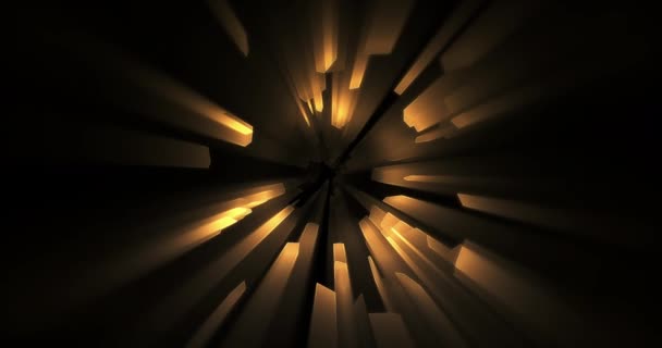 Абстрактный Тоннель Блестящая Фоновая Анимация — стоковое видео