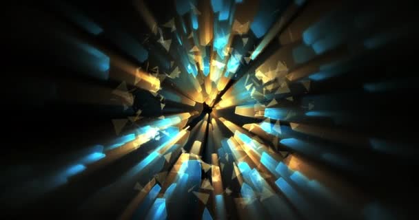 Абстрактный Тоннель Блестящая Фоновая Анимация — стоковое видео