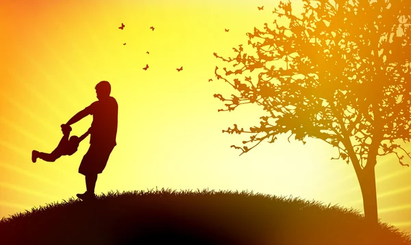 mutlu anne-baba ve çocuk