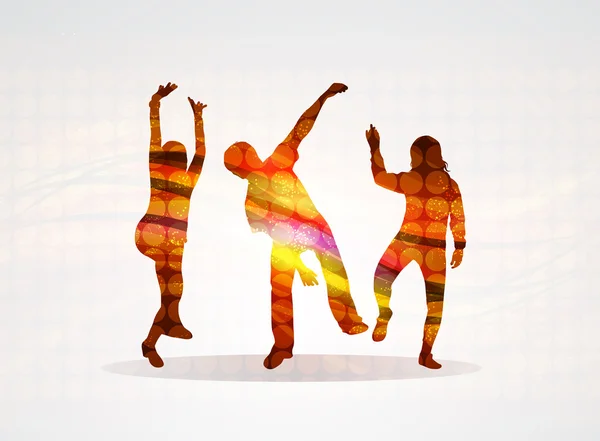 Tanzende Menschen — Stockvektor