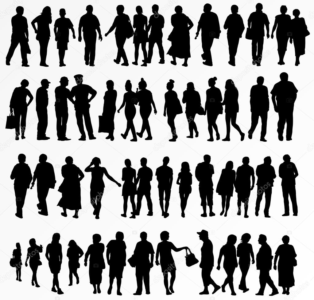 collection of people silhouettes