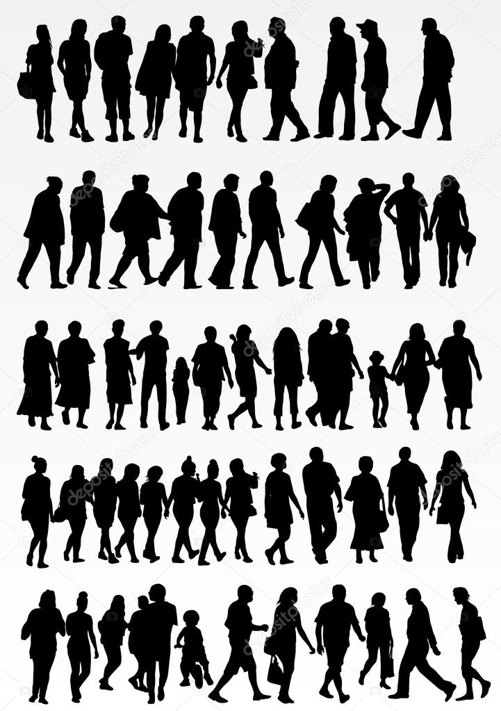 collection of people silhouettes