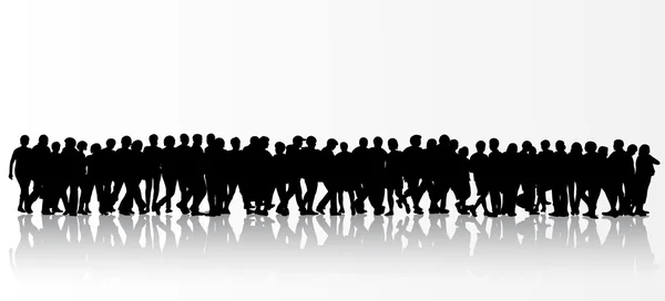 Kadınlar ve erkekler insanlar siluetleri grup