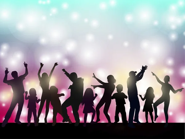 kadın ve erkek arka plan ile dans