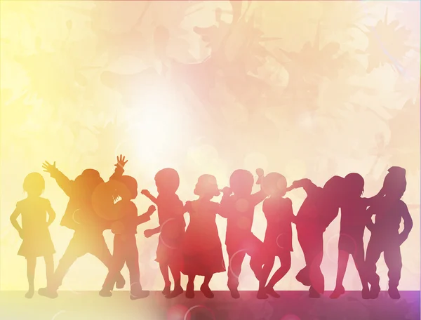 Birlikte dans mutlu çocuk