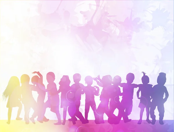 Birlikte dans mutlu çocuk