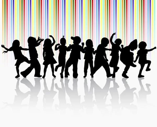 Birlikte dans mutlu çocuk