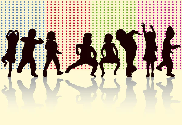 Birlikte dans mutlu çocuk