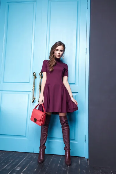 Damenmode schönen Stil Kleider Kollektion Modell Katalog — Stockfoto