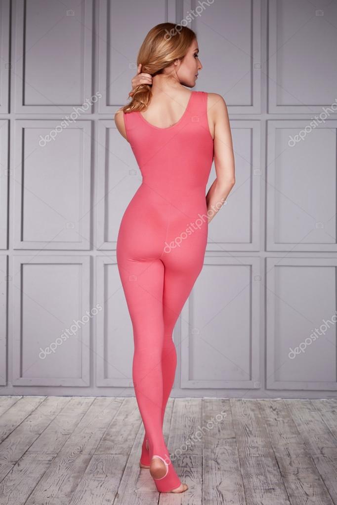 Yoga Bodysuit Pink Jumpsuit Pilates Clothing Fitness Jumpsuit Organic  Cotton Fitness Catsuit 