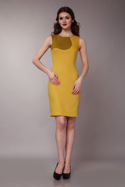 Seksi güzellik iş kadın moda elbise mükemmel ince gövde
