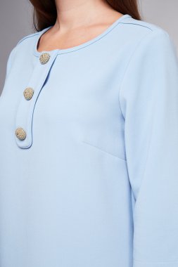 Uzun saçlı esmer mükemmel spor ince rakam olan güzel seksi kadın vücut makyaj giyen bir elbise takım elbise etek koleksiyonu katalog gömlek stil moda aksesuarları mağaza satış iş kadını tabaklanmış