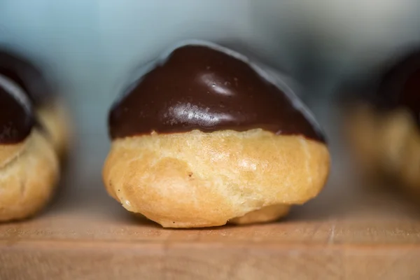 Sola crema Puff en bloque de carnicero —  Fotos de Stock