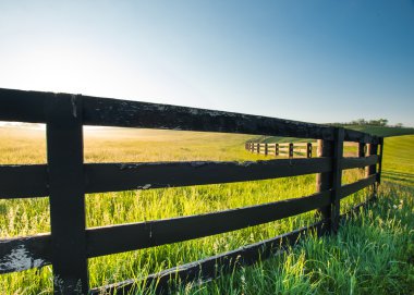 Close Up of Old Horse Fence clipart