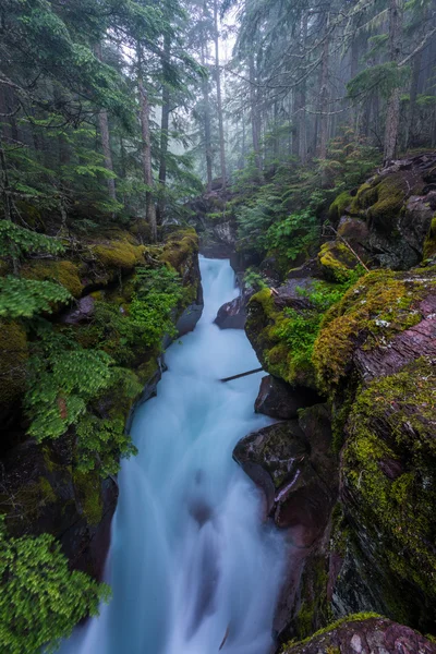 El agua fluye a través de los estrechos del arroyo Avalanche —  Fotos de Stock