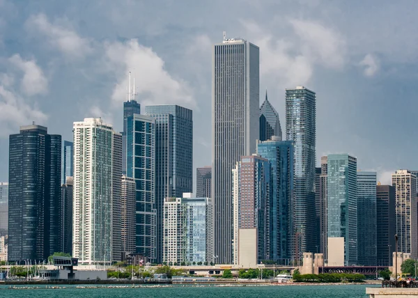 Chicago Skyline Desde Navy Pier —  Fotos de Stock