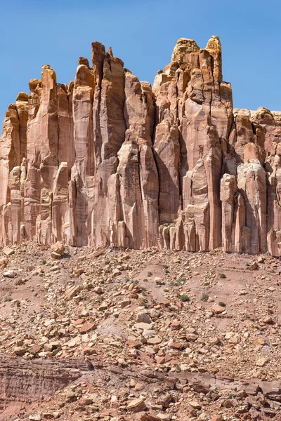 Eroding Formations Cathedral Valley Utah Capitol Reef National Park — Foto de Stock
