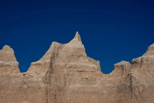 Blue Sky Contrasta Contro Formazione Pietra Hoodoo Nel Parco Nazionale — Foto Stock