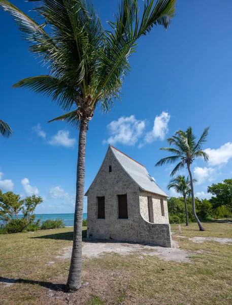 Kleine Kapelle Auf Dem Boca Chita Key Biscayne National Park — Stockfoto