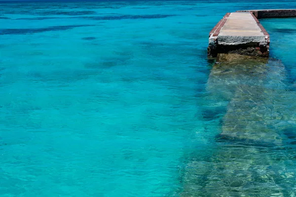 Sunken Sidewalk Blue Water Dry Tortugas National Park —  Fotos de Stock