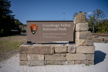 Cuyahoga Vadisi Ulusal Parkı, ABD: 7 Ekim 2020: Cuyahoga Ulusal Park Ziyaretçi Merkezi
