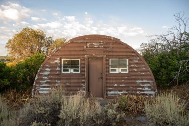 Gunnison Ulusal Parkı 'ndaki Kara Kanyon' da, Fazla Gelişmiş Çalı 'da Eski Ranger Bölgeleri