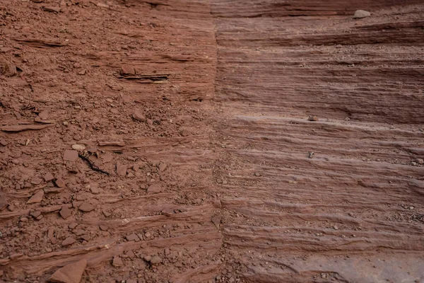 Líneas Que Desmoronan Piedra Arenisca Roja Imagen Fondo — Foto de Stock