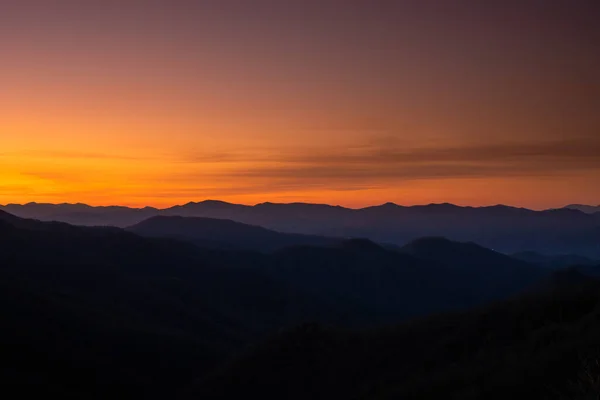 Horské Hřebeny Emerge Sunrise Great Smoky Mountains National Park — Stock fotografie