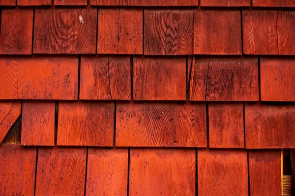 Lysande Röda Färgade Skakningar Linje Cabin Wall — Stockfoto