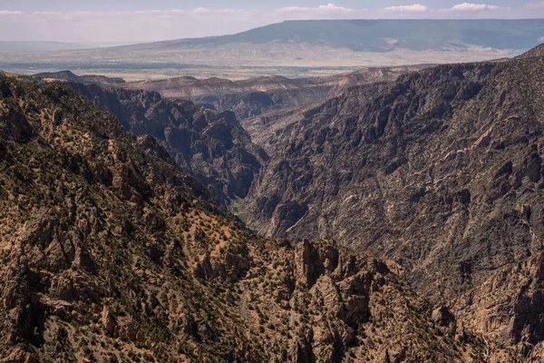 Kigger Ind Den Fjerne Vestlige Ende Black Canyon Gunnison - Stock-foto